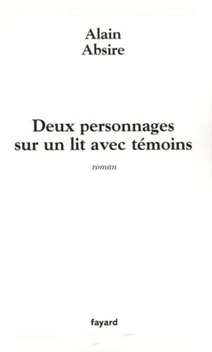 Deux personnages sur un lit avec témoins - Alain Absire