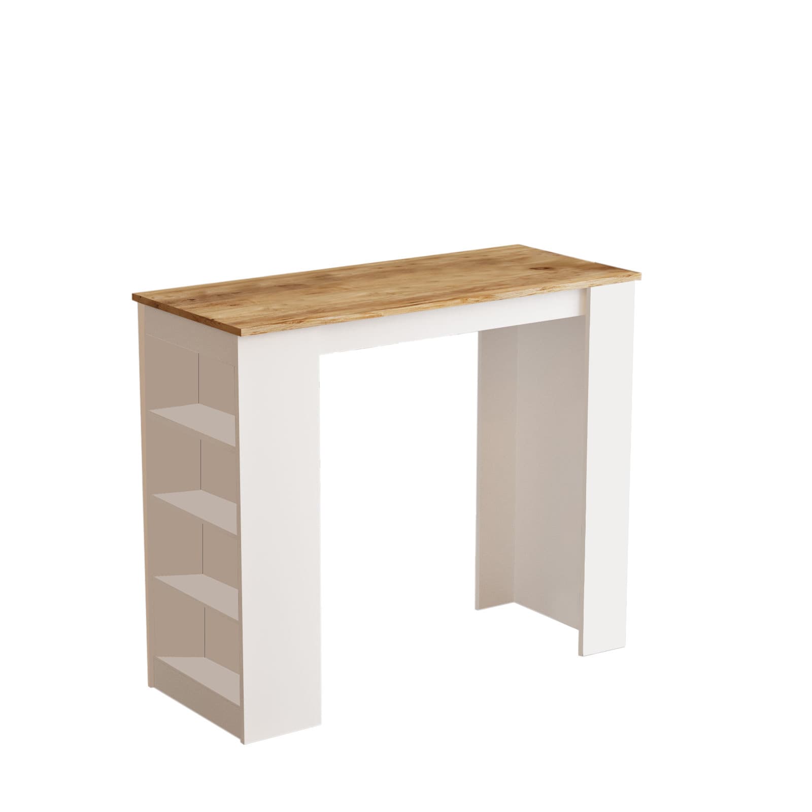Table de repas en bois "Setup" - 120 x 52 x 102 cm - Marron