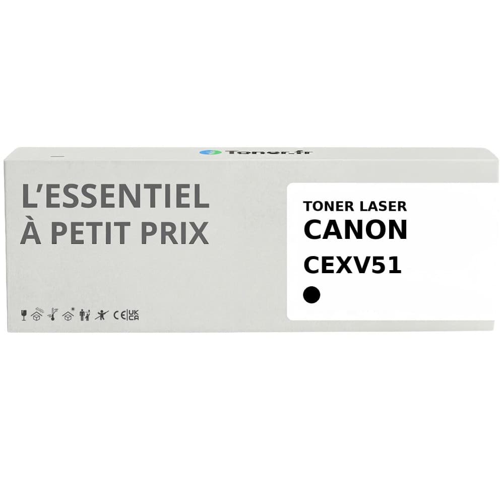 Toner compatible Canon CEXV51 Noir