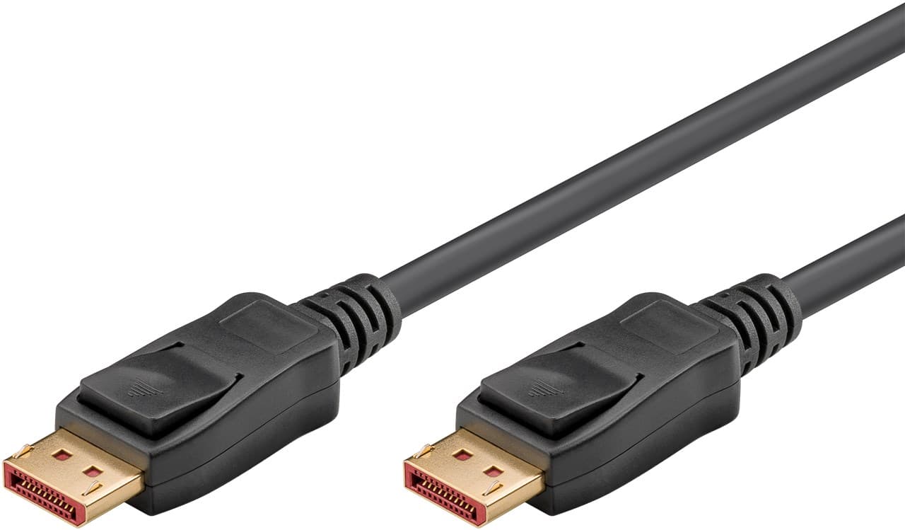 Câble Goobay DisplayPort™ 2.1, certifié, 80 Gbit/s, 1,0 m - 16K/60 Hz, 8K/120 Hz, 4K/240 Hz