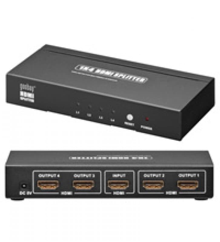 Répartiteur HDMI 1x entrée / 4x sortie compatible 3-D
