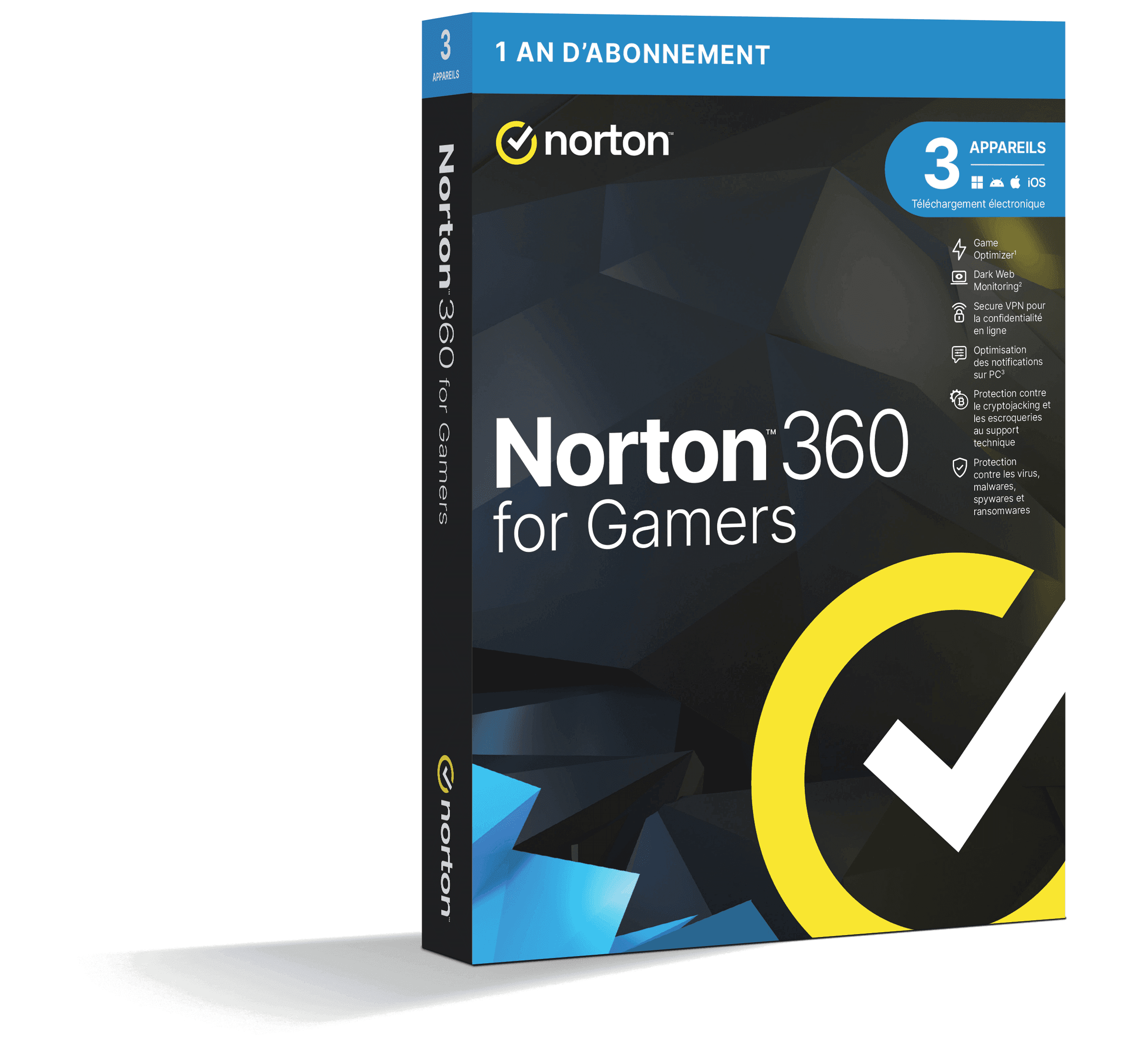 Norton 360 for Gamers 2026 | 3 Appareils | 1 An | Téléchargement