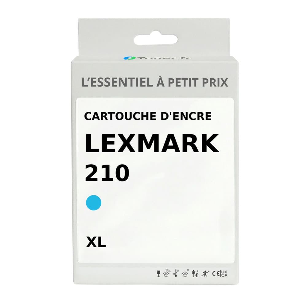 Cartouche d'encre compatible Lexmark 210 XL Cyan
